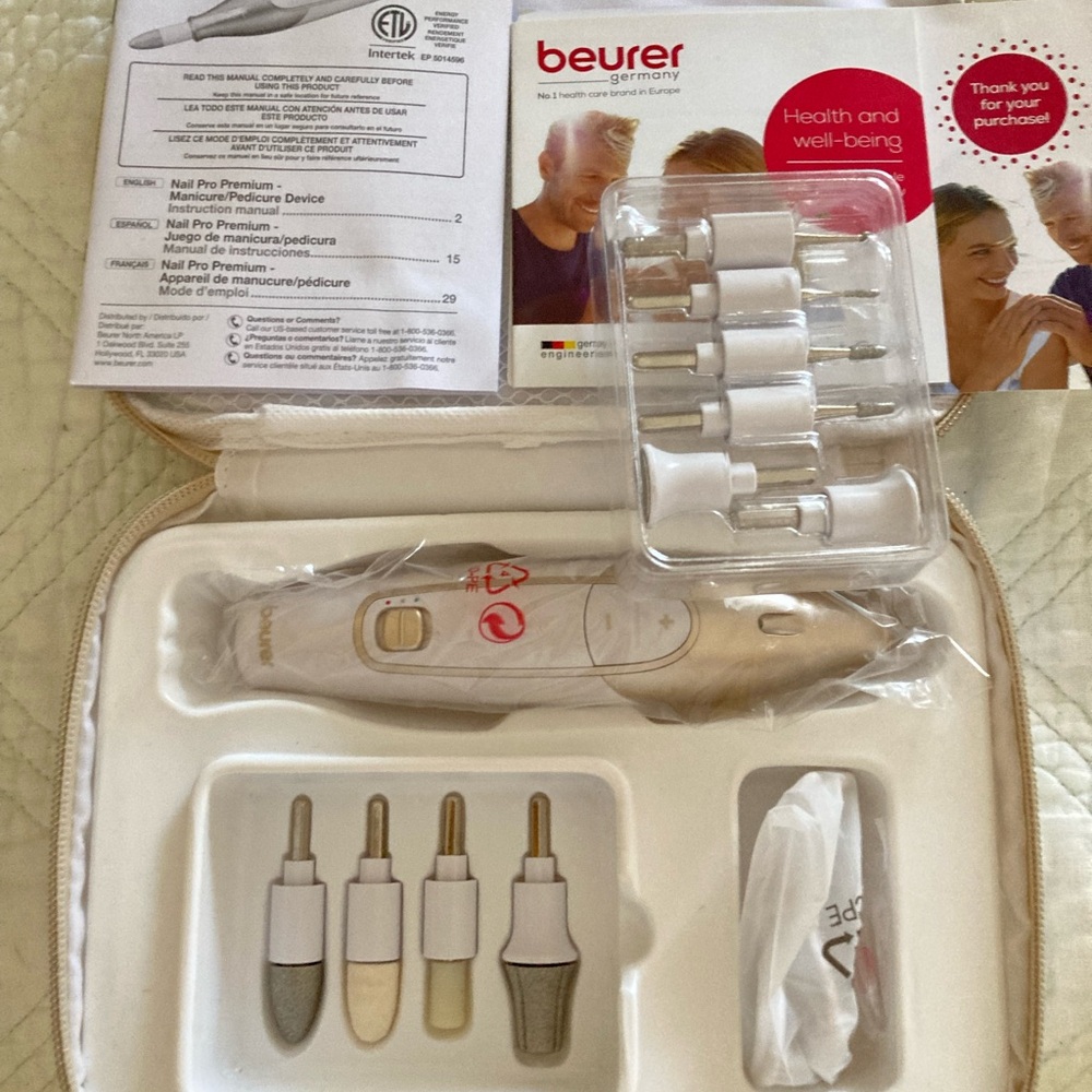 Beurer MP64 Electric Manicure Pedicure Kit in Champagne/White - Picture 2 of 2